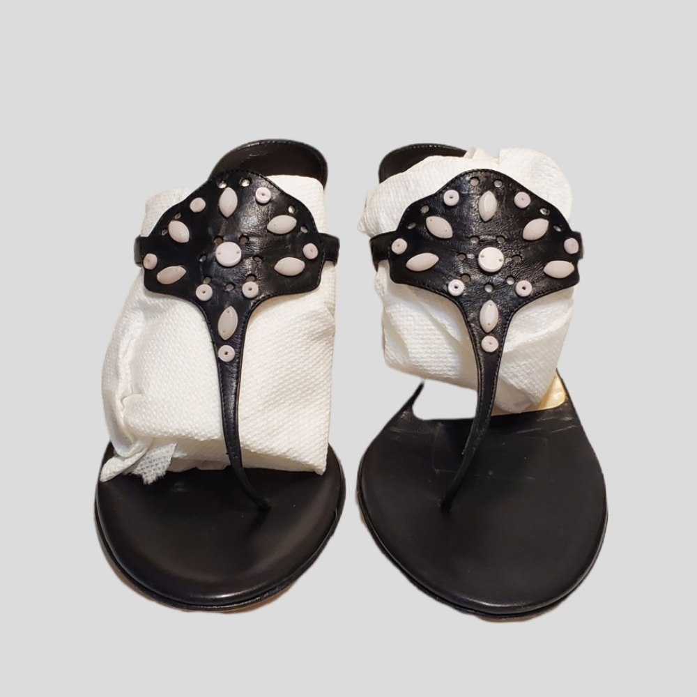 Jimmy Choo slide Sandals with a Kitten heel